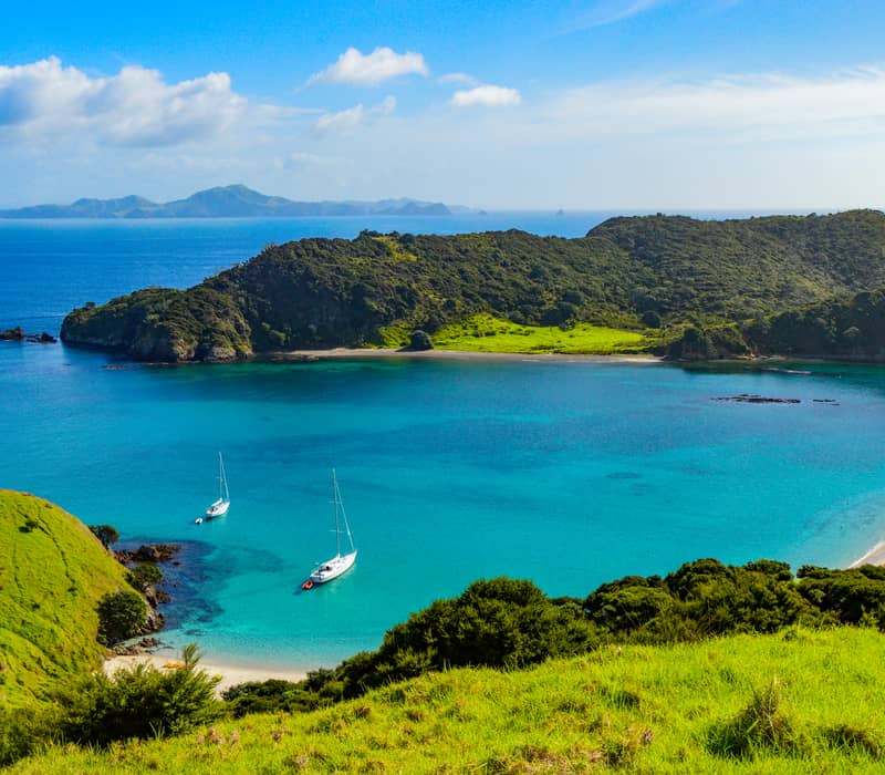 View over the Bay of Islands