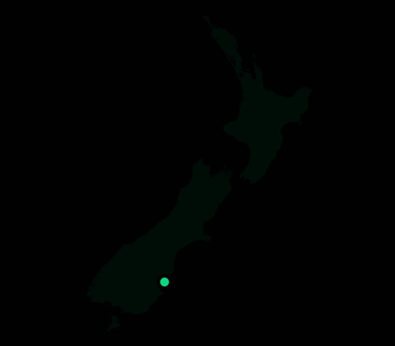 Map of Dunedin in NZ