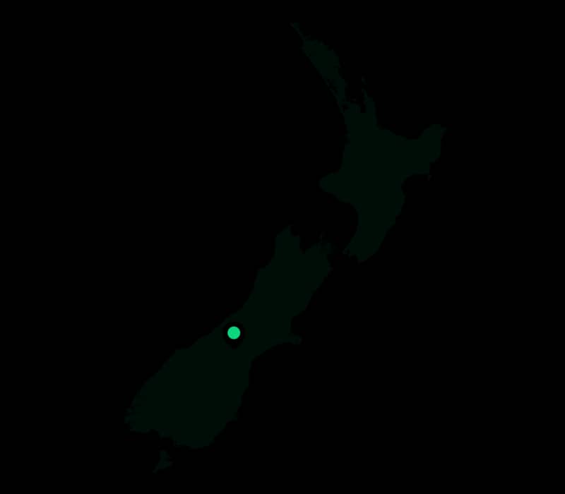 Map of Lake Tekapo in NZ