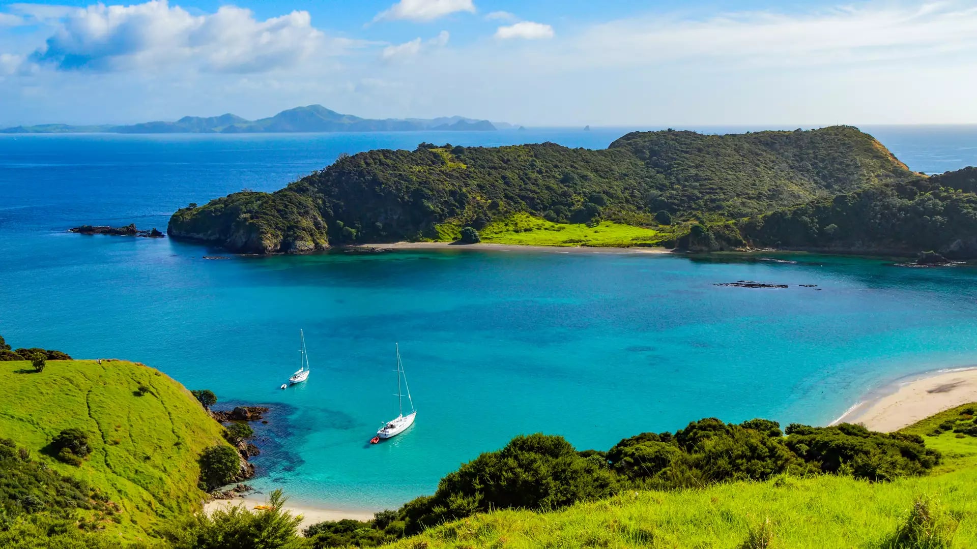 View over the Bay of Islands