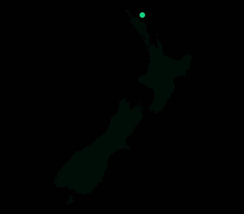 Map of the Bay of Islands in NZ