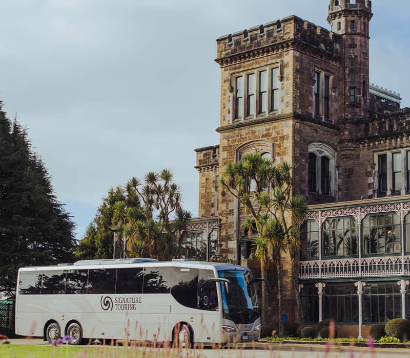 Coach and Larnach Castle.jpg