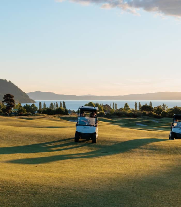 Two Carts on Kinloch Golf Course.