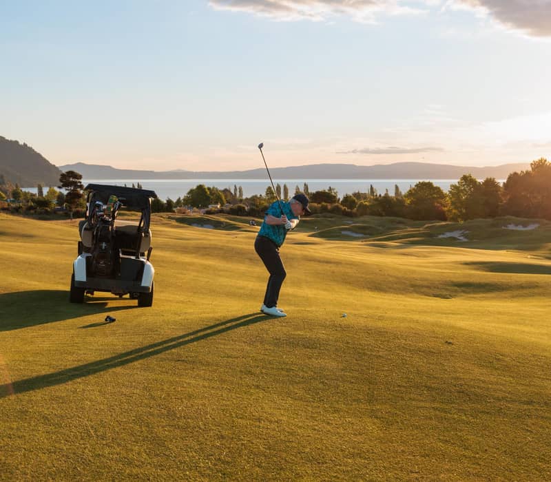 Golf on Kinloch Golf course.